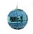 Bola de Natal Azul Claro com Lantejoulas 15cm com 1 Unidade - Bolas Natalinas - Ref 1214131 Cromus - Imagem 1