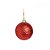 Bolas de Natal Vermelho Glitter 4cm Jogo com 12Un - Bolas Natalinas - Ref 1923521 Cromus - Imagem 1
