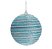 Bolas de Natal Espiral Azul Claro e Prata 8cm Jogo com 6Un - Bolas Natalinas - Ref 1518836 Cromus - Imagem 1