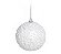Bolas de Natal Branco Nevado Com Glitter 8cm Jogo com 6Un - Bolas Natalinas - Ref 1923752 Cromus - Imagem 1