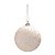 Bolas de Natal Branca 8cm Jogo com 6Un - Bolas Natalinas - Ref 1592373 Cromus - Imagem 1