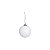 Bolas de Natal Branca com Glitter 4cm Jogo com 12 Un - Bolas Natalinas - Ref 1921462 Cromus - Imagem 1