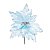 Flor de Natal Poisentia Azul Claro Furtacor - Flores Cabo Curto - Ref 1920231 Cromus - Imagem 1