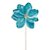 Flor de Natal Magnolia Azul Turquesa com Dourado - Flores Cabo Médio - Ref 1593543 Cromus - Imagem 1