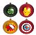 Bola de Natal Heróis Avengers 6cm Jogo com 6Un - Bolas Natalinas - Ref 1141612 Cromus - Imagem 1