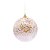 Bolas de Natal Branca com Estrelas Douradas 10cm Jogo com 4Un - Bolas Natalinas - Ref 1241995 Cromus - Imagem 1