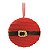 Bola de Natal Vermelha com Cinta Noel 15cm com 1Un - Bolas Natalinas - Ref 1515625 Cromus - Imagem 1