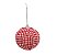 Bolas de Natal Vermelho e Branco 10cm Jogo com 4Un - Bolas Natalinas - Ref 1924720 Cromus - Imagem 1