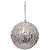 Bolas de Natal Prata com Pedras 10cm Jogo com 4Un - Bolas Natalinas - Ref 1924257 Cromus - Imagem 1