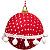 Bolas de Natal de Crochê Vermelha com branco 10cm Jogo com 4Un Trend Vintage - Bolas Natalinas - Ref 1923288 Cromusxx - Imagem 1