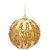 Bolas de Natal Dourada com Glitter 10cm Jogo com 6Un - Bolas Natalinas - Ref 1611831 Cromus - Imagem 1