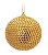 Bolas de Natal Lantejoula Dourada 8cm Jogo com 6Un - Bolas Natalinas - Ref 1611736 Cromus - Imagem 1