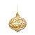 Bolas de Natal Pinos Dourados 10cm Jogo com 6Un - Bolas Natalinas - Ref 1611337 Cromus - Imagem 1