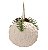 Bolas de Natal Branca Nevada com Galho Verde 10cm Jogo com 4Un - Bolas Natalinas - Ref 1592592 Cromus - Imagem 1