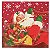 Guardanapo de Papel Decorado Papai Noel no Trenó 32,5x32,5cm com 20 Folhas - Ref 1719558 Cromus - Imagem 1