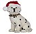 Boneco Cachorro Dalmata com Gorro Noel 25cm - Natal Pet Mania - Ref 1014128 Cromus - Imagem 1