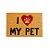 Tapete Capacho I Love My Pet 40x60cm - Natal Pet Mania - Ref 1595146 Cromus - Imagem 1