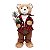 Urso de Palha em Pé com Galho na Mão 38cm - Coleção Seattle - Ref 1208718 Cromus - Imagem 1