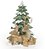 Pinheiro de Resina com Animais da Floresta 20x14cm - Coleção Cena de Natal - Ref 1017683 Cromus - Imagem 1