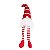 Boneco Kringle Sentado com Perna Comprida Vermelho e Branco - Coleção Papai Noel Nordica - Ref 1209467 Cromus - Imagem 1