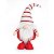 Boneco Kringle Gnomo Em Pé Vermelho e Branco 33cm - Coleção Papai Noel Nordica - Ref 1209466 Cromus - Imagem 1