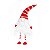 Boneco Kringle Gnomo Em Pé Vermelho e Branco 38cm - Coleção Papai Noel Nordica - Ref 1209473 Cromus - Imagem 1