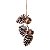 Cordão de Pinhas Marrom com Guizos 30cm - Coleção Chalé - Ref 1207618 Cromus - Imagem 1