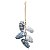 Cordão de Pinhas Azul 20cm - Coleção Chalé - Ref 1207617 Cromus - Imagem 1