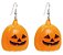 Par de Brincos Abóbora com Led Laranja - Ref 29003246 Halloween Cromus - Imagem 1