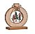 Bola de Natal de Madeira com 3 Pinheiros 15cm Wood Mood com 1 Un - Ref 1594534 Cromus - Imagem 1