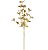 Galho Decorativo de Natal Folhas e Bolinhas Dourado - Galhos Grandes - Ref 1017216 Cromus - Imagem 1