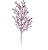 Galho Decorativo de Natal Roxo com Bolinhas e Glitter 48cm - Ref 1212609 Cromus - Imagem 1
