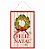 Quadro Decorativo de Natal Feliz Natal com Guirlanda de Metal 39x26cm - Coleção Quadrinhos - Ref 1698202 Cromus - Imagem 1