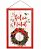 Quadro Decorativo de Madeira Feliz Natal com Guirlanda de Galhos 40x26cm - Coleção Quadrinhos - Ref 1698201 Cromus - Imagem 1