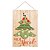 Quadro Decorativo de Madeira Pinheiro Feliz Natal 35x25cm - Coleção Quadrinhos - Ref 1698210 Cromus - Imagem 1