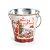 Baldinho Lata Papai Noel com Alça 11x11cm 560Ml - Latas e Cachepots de Natal - Ref 1203455 Cromus - Imagem 1