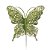 Pick Borboleta Decorativa Verde Glitter 12x15cm com 1 Un - Coleção Borboletas - Ref 1211871 Cromus - Imagem 1
