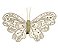 Borboleta Decorativa Amarelo Soft com Clip Jogo com 6 Un - Coleção Borboletas - Ref 1312430 Cromus - Imagem 1