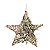 Estrela de Galhos Secos Branco com Arranjo de Pinheiro 60cm - Coleção Chalé - Ref 1693319 Cromus - Imagem 1
