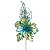 Flor de Natal Azul Tiffany - Flores Cabo Longo - Ref 1698528 Cromus - Imagem 1
