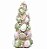 Topiaria Ovos de Veludo Rosa, Verde e Bege 41x20cm - Coleção Pistache - Ref 1010435 Cromus - Imagem 1
