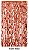 Cortina Decorativa Espiral 2x1mts Ouro Rose - CCS Decorações - Imagem 1