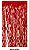 Cortina Decorativa Espiral 2x1mts Vermelho - CCS Decorações - Imagem 1