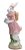 Coelha Decorativa de Resina em Pé com Cesta de Ovos Nas Costas 40x12x16cm - Cute Family - Ref 1014823F Cromus - Imagem 1