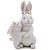 Coelha Decorativa de Resina com Filhote 16x10.5x7.5cm - Colecão Flower - Ref 1018375 Cromus - Imagem 1