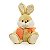 Coelho de Pelúcia Marrom com Cenoura Laranja 40x34cm - Coleção Kids - Ref 1822512 Páscoa Cromus - Imagem 1