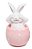 Coelho de Resina Dentro do Ovos Rosa com Mão no Olho 10x5x5cm - Coleção Cute Family - Ref 1827418R Cromus - Imagem 1
