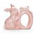 Coelho de Cerâmica Porta Guardanapo Rosa 8x8x4cm - Coleção Guloseima - Ref 1720717 Cromus - Imagem 1