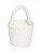 Cestinha de Cerâmica Redonda Branco 13x8x8cm - Coleção Fio de Ovos - Ref 1821269 Cromus - Imagem 1