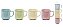 Jogo de Canecas Candy Collors Estilo Retro de Plástico 300Ml - Canecas Charm - Ref 1823186 Cromus - Imagem 1